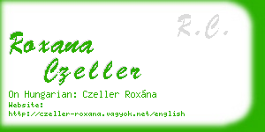 roxana czeller business card